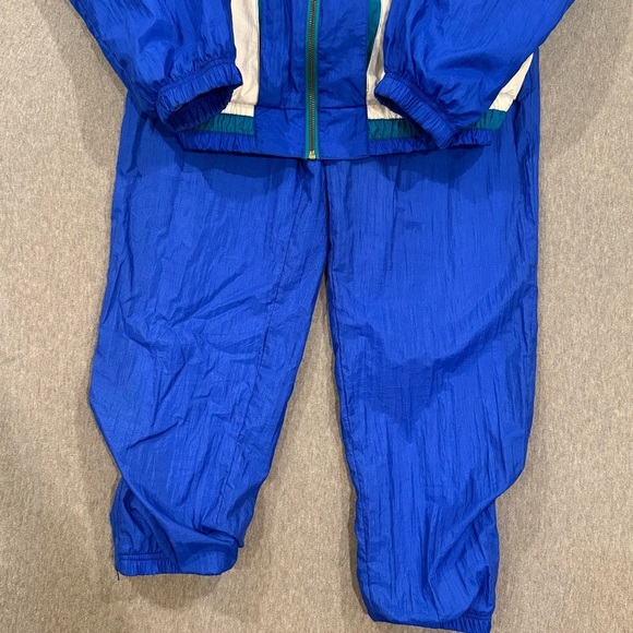 Vintage RE River Edge Sport Women's Tracksuit Windbreaker Set - Size M Blue - Picture 2 of 14